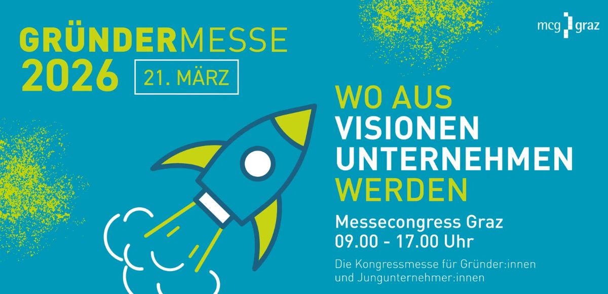 Bildrechte: https://www.mcg.at/ - Messe Graz - Gründermesse